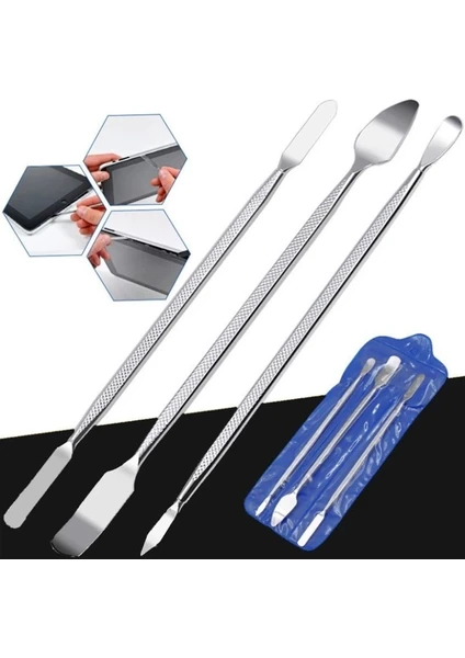 3 Adet Çok Amaçlı Telefon Dizüstü Tablet Ekranı  Açma Seti Metal