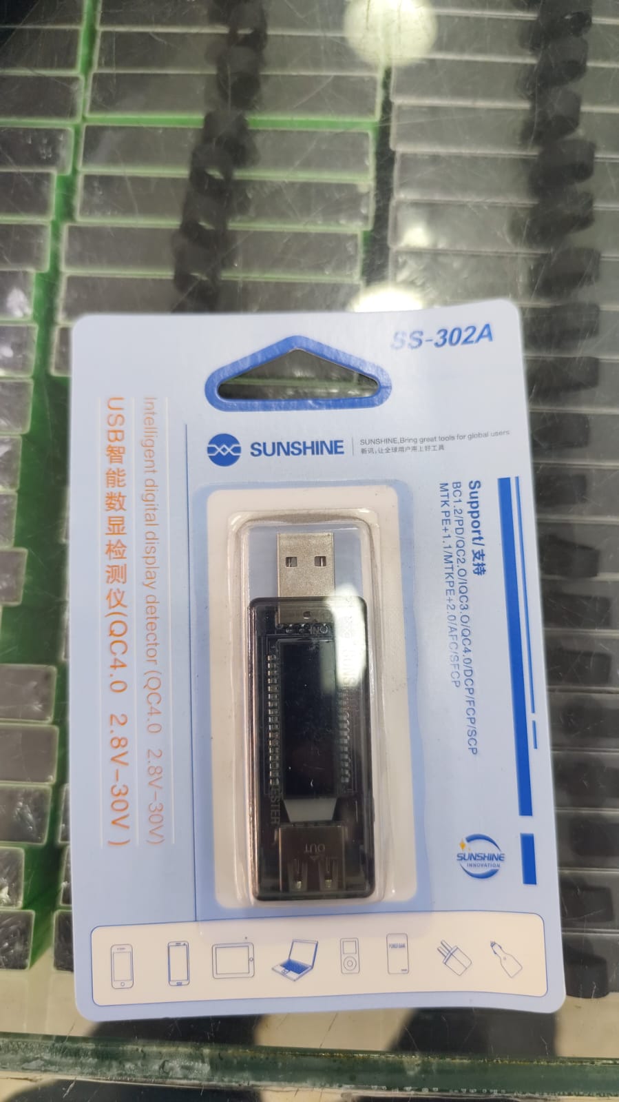 SUNSHİNE SS-302A USB Voltaj ve Akım Ölçer