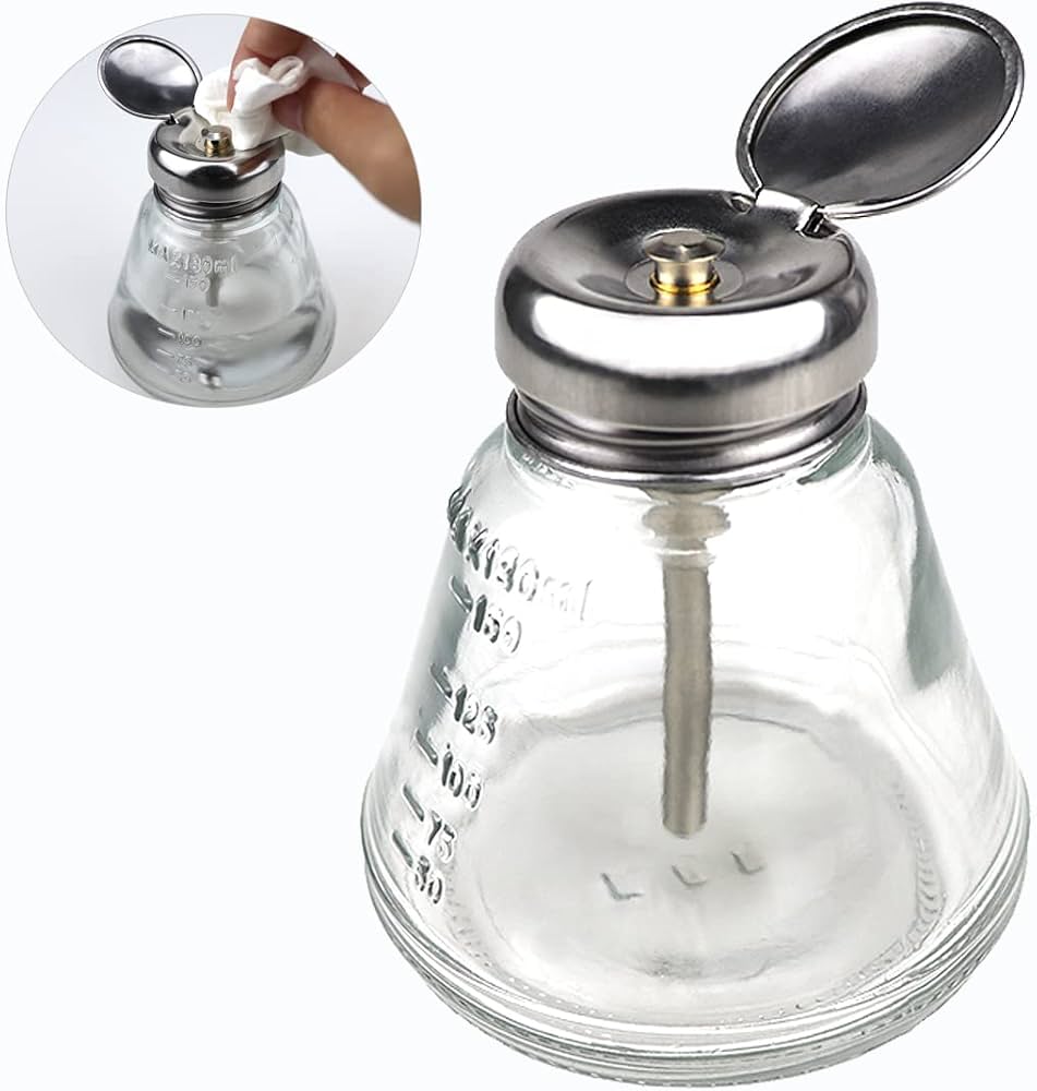 150 ml İtmeli Boş Pompa Dağıtıcı Alkol veTiner Şişesi