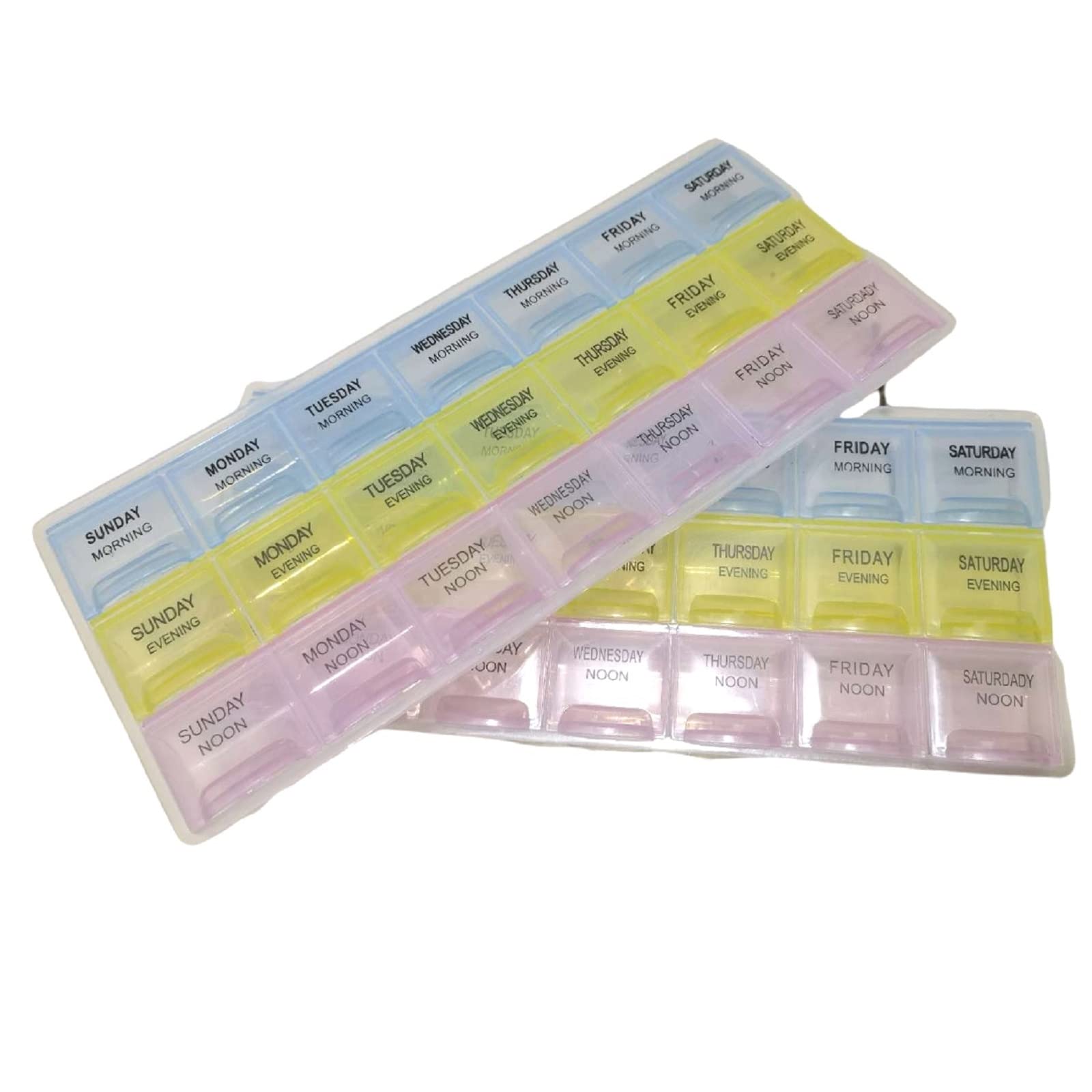 Vd-42 Organizer 21 Gözlü Renkli Saklama Kabı  (Haftalık)