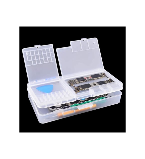 Şeffaf Plastik Saklama Kabı Vida Tutucu  Organizatör