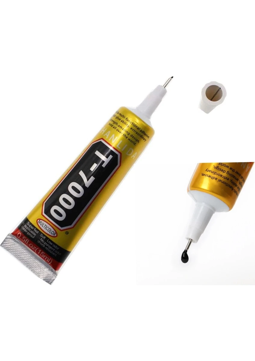 T7000 Dokunmatik Ekran Kapak Çerçeve Yapıştırıcı (Siyah 15ml)