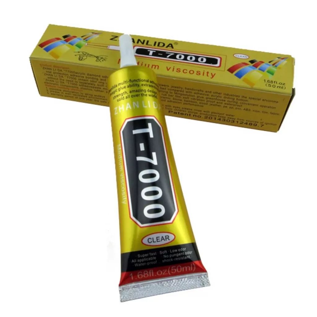 T7000 Dokunmatik Ekran Kapak Çerçeve Yapıştırıcı (Siyah 50 ml)