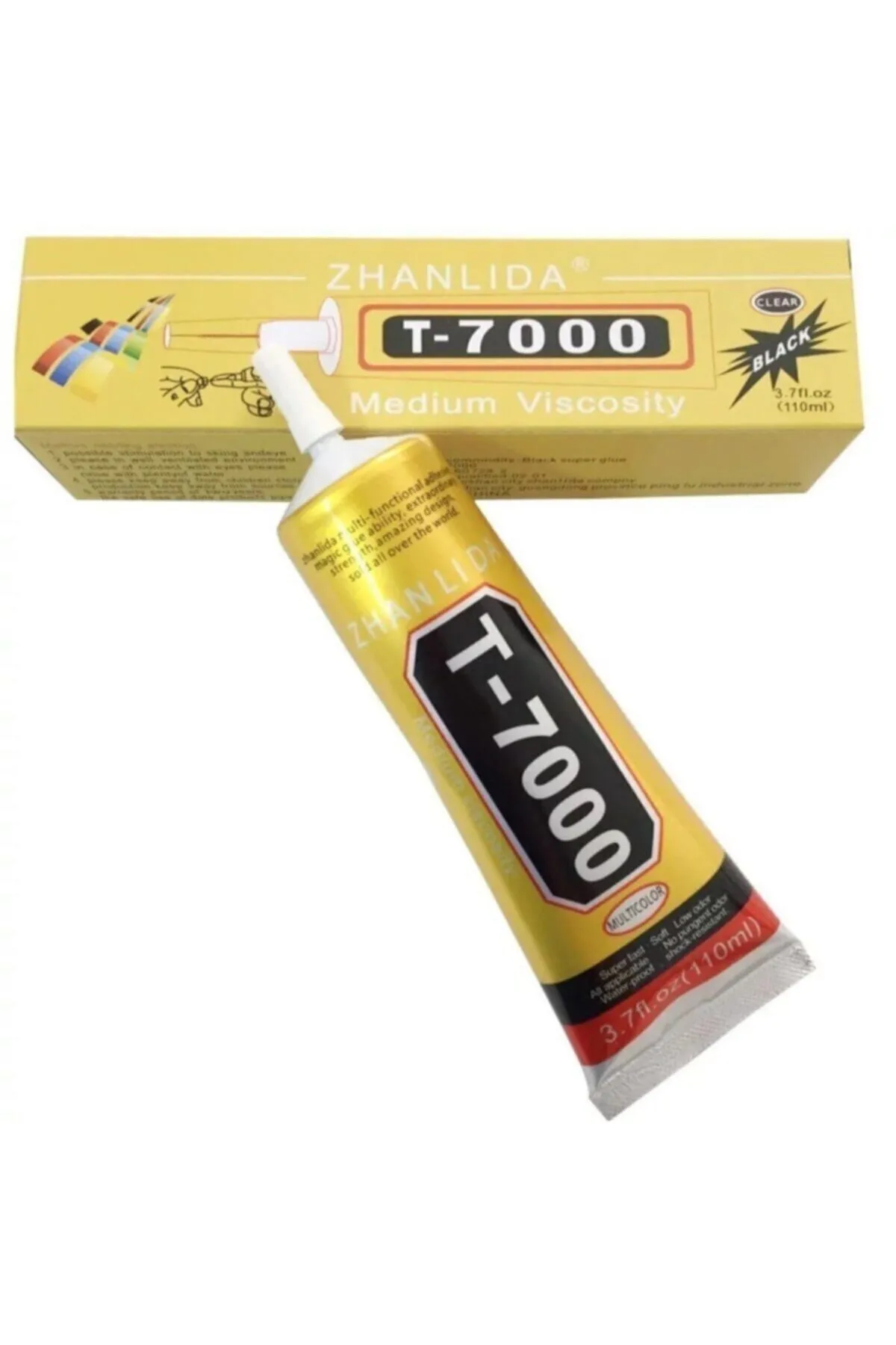 T7000 Dokunmatik Ekran Kapak Çerçeve Yapıştırıcı (Siyah 110 ml)