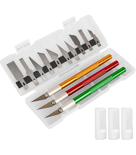 Ultra Dayanıklı Alüminyum Alaşımlı Oyma Bıçağı Seti 16 Parça (3 Kalem-13Bıçak)