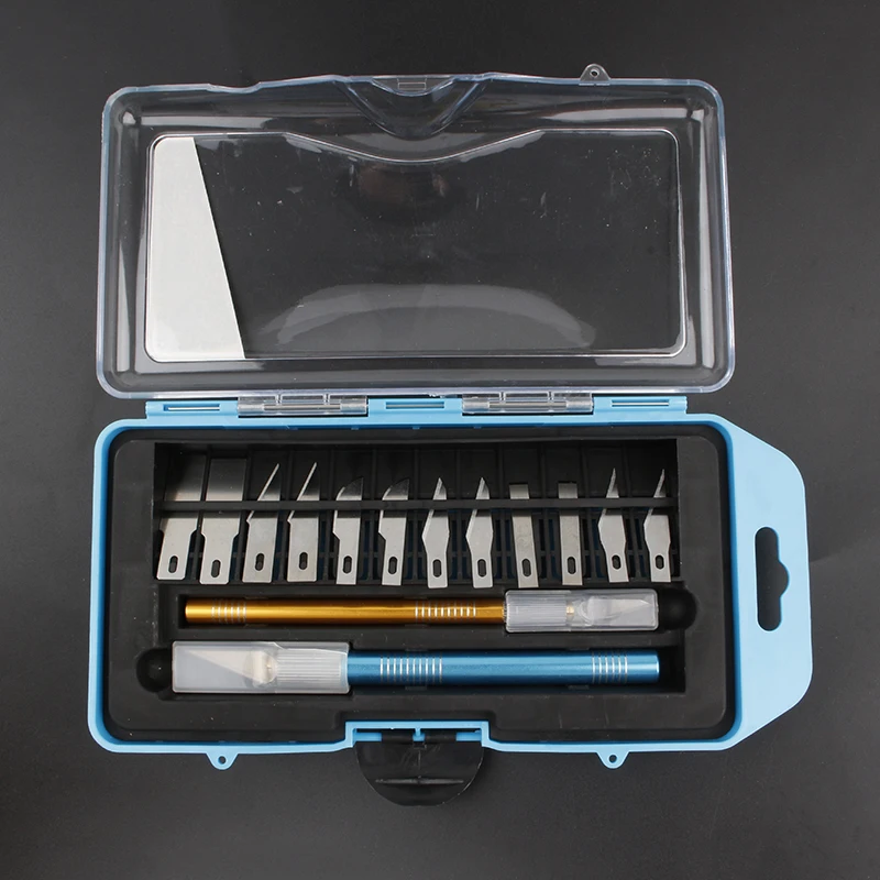 1 Parça Profesyonel Bıçak Neşter Seti(14 Bıçak-2 Kalem)