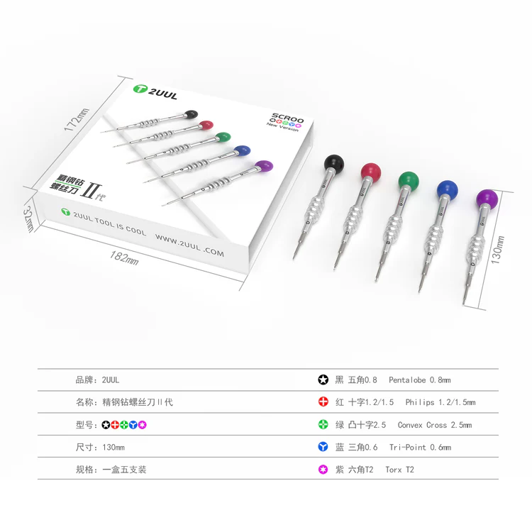 2UUL SD92 5'li Tornavida Set