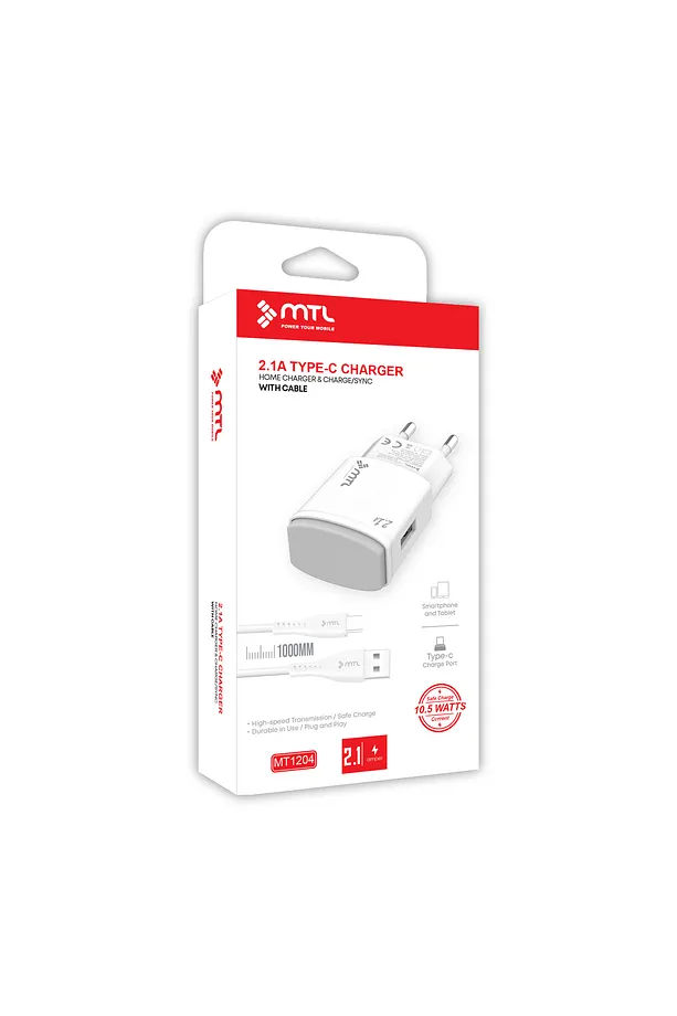 MTL Type-c Usb Ev Tipi Şarj Aleti 2.1 Amper 10.5w Mt1204