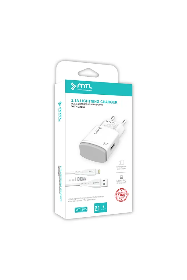MTL İphone Lightning Usb Ev Tipi Şarj Aleti 2.1 Amper 10.5w Mt1205