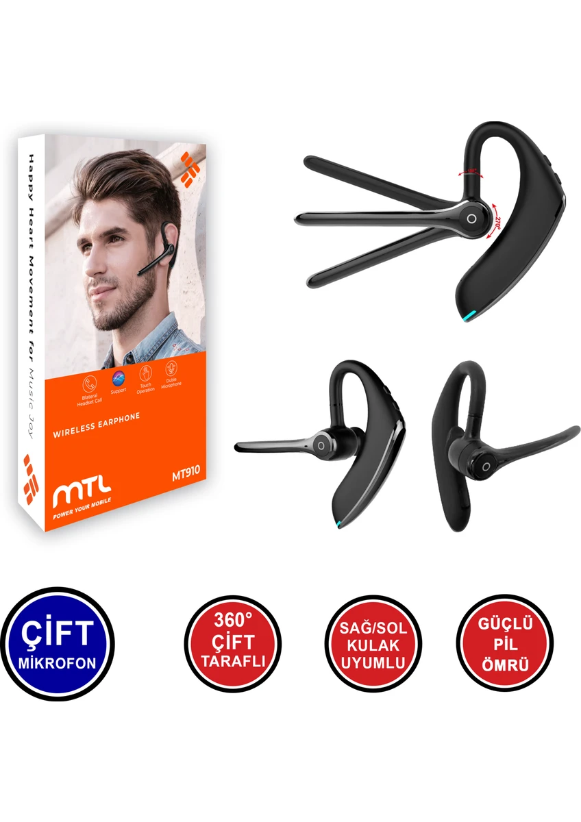 MTL TWS Bluetooth Kablosuz Kulaklık MT910