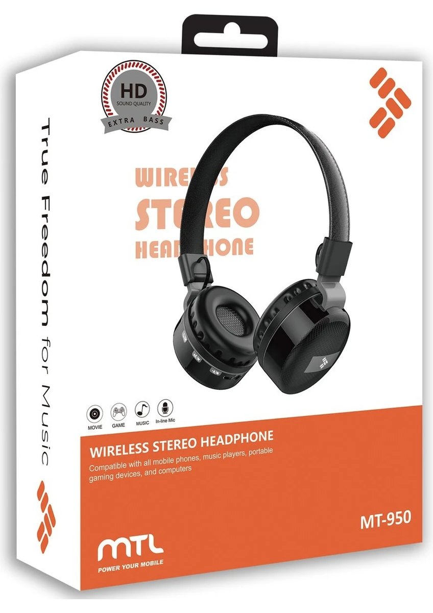 MTL Kablosuz Kulak Üstü Kulaklık MT950