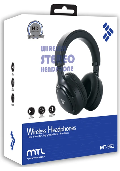 MTL Kablosuz Kulak Üstü Kulaklık MT961