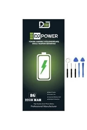 Dj Power Iphone 8G Yüksek Amperli Güçlendirilmiş Batarya 2210 Mah
