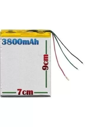Universal 7' - 8' Tablet Bataryası 3800Mah 3 Kablolu