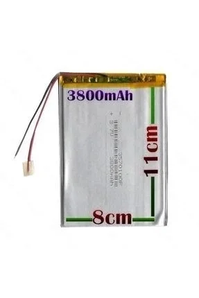 Universal 7' - 8' Tablet Bataryası 3800Mah 2 Kablolu