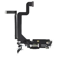Apple İphone 14 Pro Max Şarj Soketi Filmi Flex (Siyah)